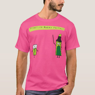 Camiseta Pluma Graciosa Y Destacada Enseñando Un Borrador