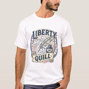 Camiseta Pluma Patriótica Liberty Tinta Pluma Patriótica Vi