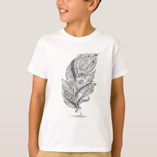 Camiseta Pluma tribal inspirada