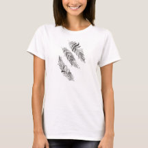 plumas blancos y negros