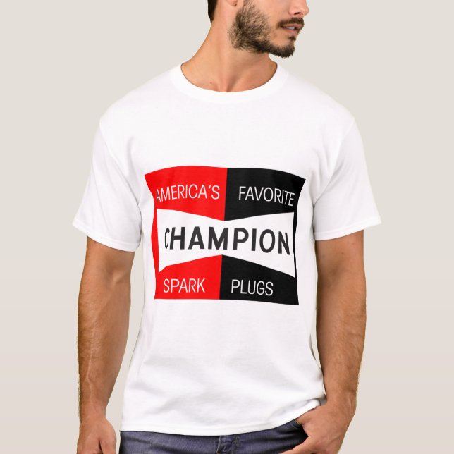 Camiseta Plumas de chispa para el motor Obat mogok Champion (Anverso)