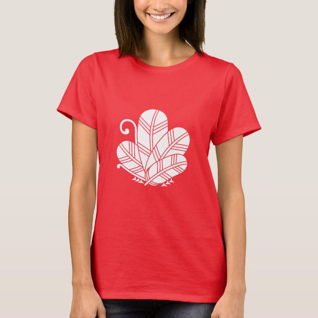 Camiseta plumas de hawk con forma de mariposa (Anverso)