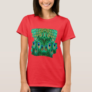 Camiseta Plumas de Pavo Real Gloriosas