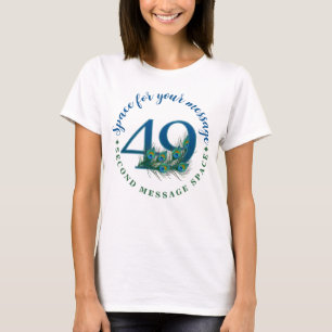 Camiseta Plumas de pavo real para cumpleaños o aniversario