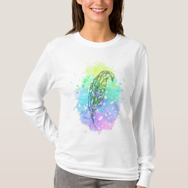 Camiseta plumas T-Shirt (Anverso)