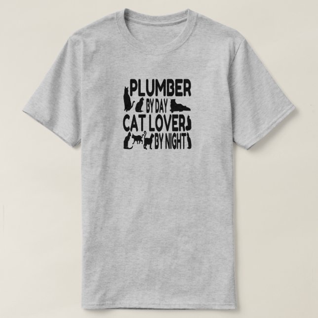Camiseta Plumber Amas Gatos (Diseño del anverso)