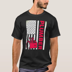 Camiseta Plumber American Flag Plumber Patriotic