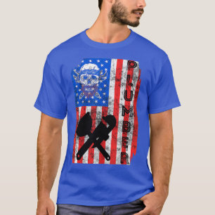 Camiseta Plumber Bandera Americana Pipefitter America 4ª