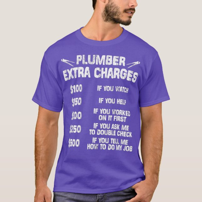 Camiseta plumber extra charges shirt (Anverso)