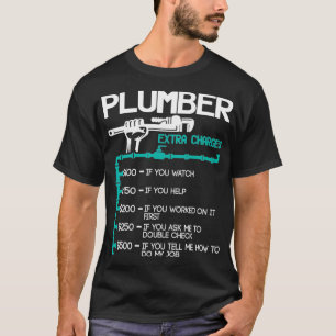 Camiseta Plumber Extra Charks Funny Plumbing Handyman