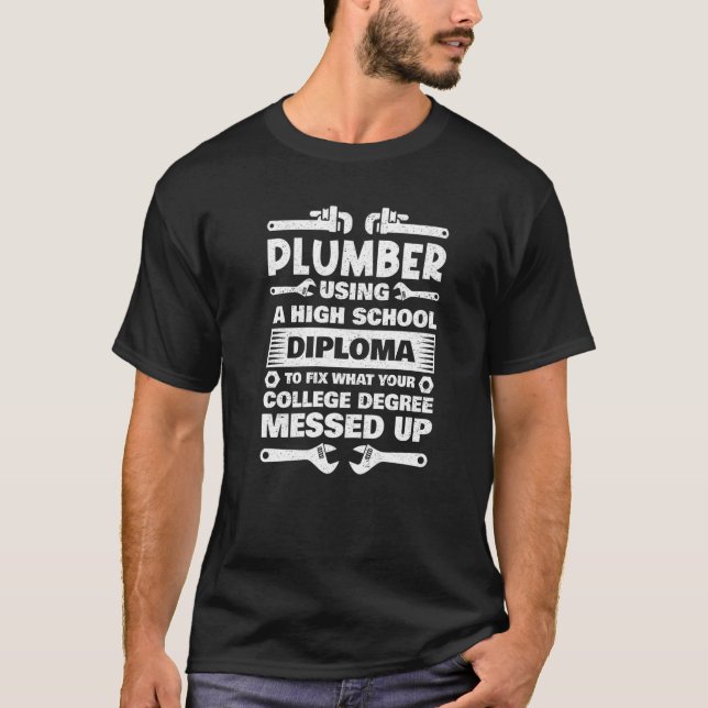 Camiseta Plumber Para Hombres Mujeres Herramientas De Steam (Anverso)