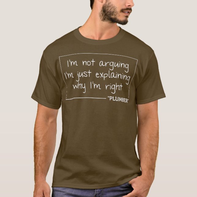 Camiseta PLUMBER Regalo Funny Job Title Profession Cumpleañ (Anverso)