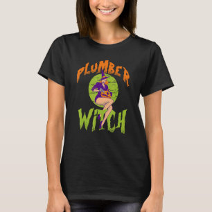 Camiseta Plumber Witch Plumber Halloween