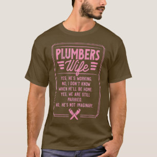 Camiseta Plumbers Wife Gracioso Regalo T Graciosa Cita
