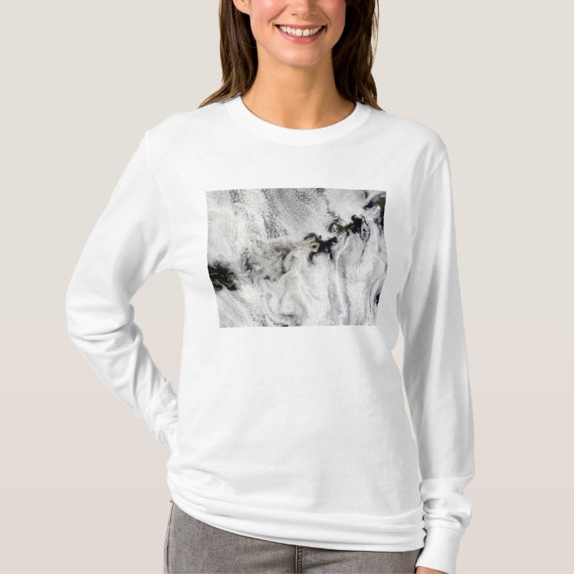 Camiseta Plume del volcán Okmok, Islas Aleutianas (Anverso)