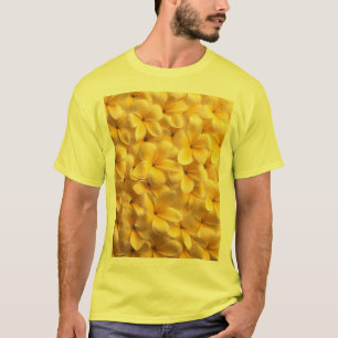 Camiseta Plumeria Flora Amarilla