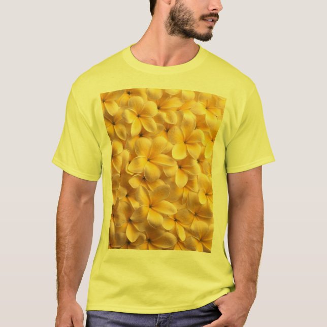 Camiseta Plumeria Flora Amarilla (Anverso)