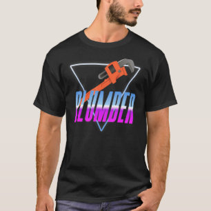 Camiseta Plumero de fontanería 80s 90s Plumero retro vintag