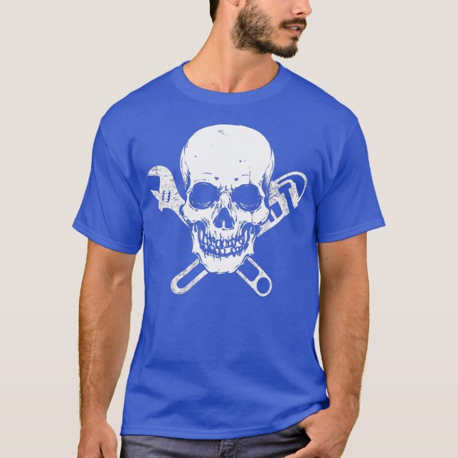 Camiseta Plumín de la llave del enchufe del pipefitter (Anverso)