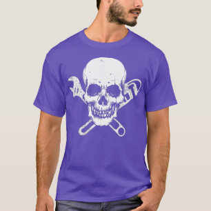 Camiseta Plumín Pipefitter Wrench Skull Premium
