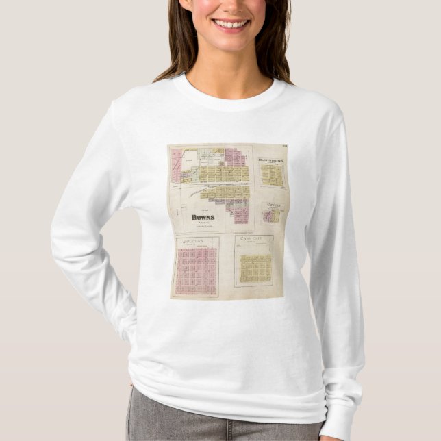 Camiseta Plumones, Bloomington, abrigo, Appleton, Kansas (Anverso)