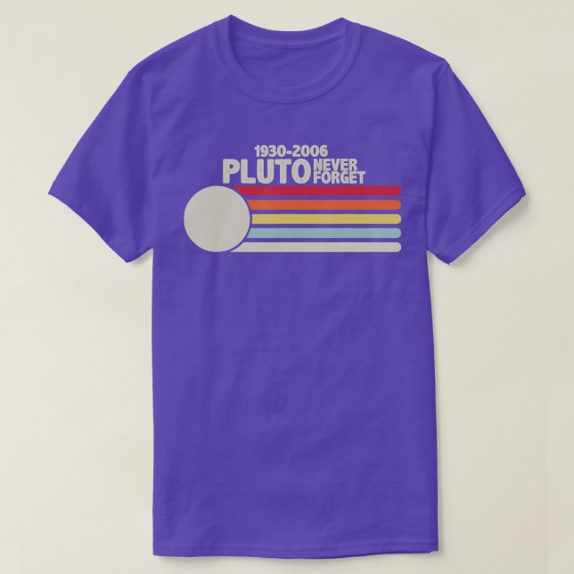 Camiseta PLUO NUNCA FORGE Estilo Retro Funny Space Science  (Diseño del anverso)