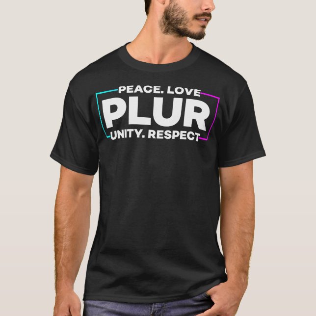 Camiseta Plur - Edm Music Festival Rave (Anverso)