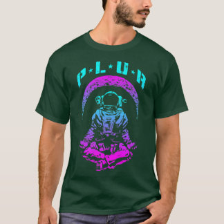 Camiseta PLUR Paz Amor Unidad Respeto Techno Rave EDM Astr