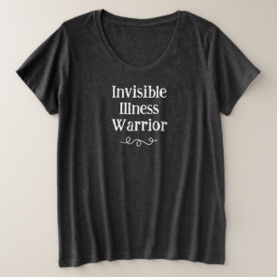 Camiseta Plus para Mujer Guerrera de Enfermedad In