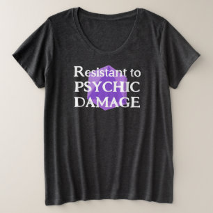 Camiseta Plus para Mujer Resistente al Daño Psíqui