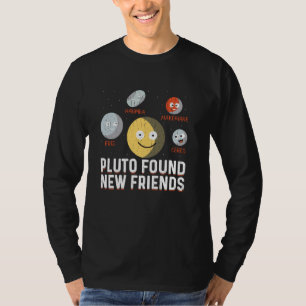 Camiseta Pluto encontró nuevos amigos enanos planetas astro