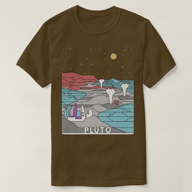 Camiseta Pluto Lin Visita al Parque Nacional del Plutón Ret (Diseño del anverso)