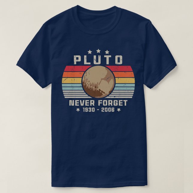 Camiseta PLUTO Never Forget 19302006 13 (Diseño del anverso)