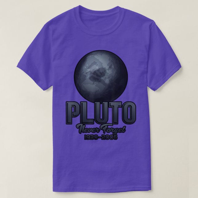 Camiseta Pluto nunca olvida 1930-2006 (Diseño del anverso)