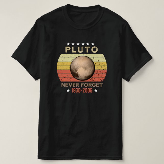 Camiseta Pluto nunca olvida 1930-2006 (Diseño del anverso)
