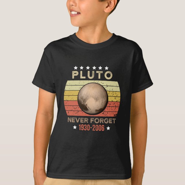 Camiseta Pluto nunca olvida 1930-2006 (Anverso)
