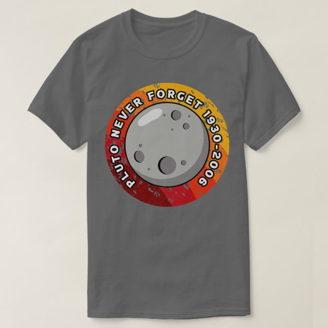 Camiseta Pluto nunca olvida 1930-2006 (Diseño del anverso)
