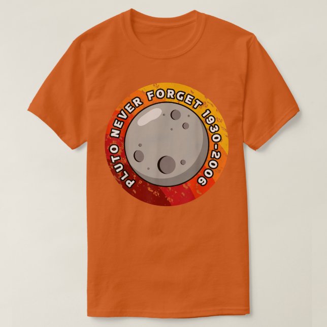 Camiseta Pluto nunca olvida 1930-2006 (Diseño del anverso)