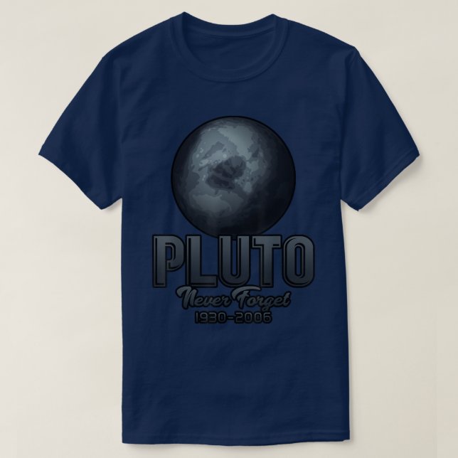 Camiseta Pluto nunca olvida 1930-2006 (Diseño del anverso)