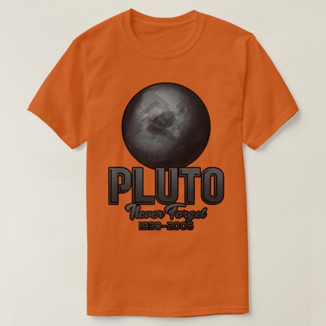 Camiseta Pluto nunca olvida 1930-2006 (Diseño del anverso)