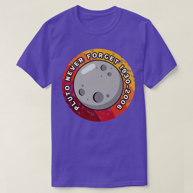 Camiseta Pluto nunca olvida 1930-2006 (Diseño del anverso)