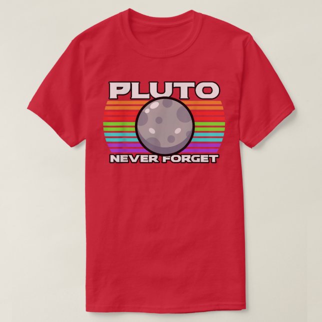 Camiseta Pluto nunca olvida 1930-2006 (Diseño del anverso)