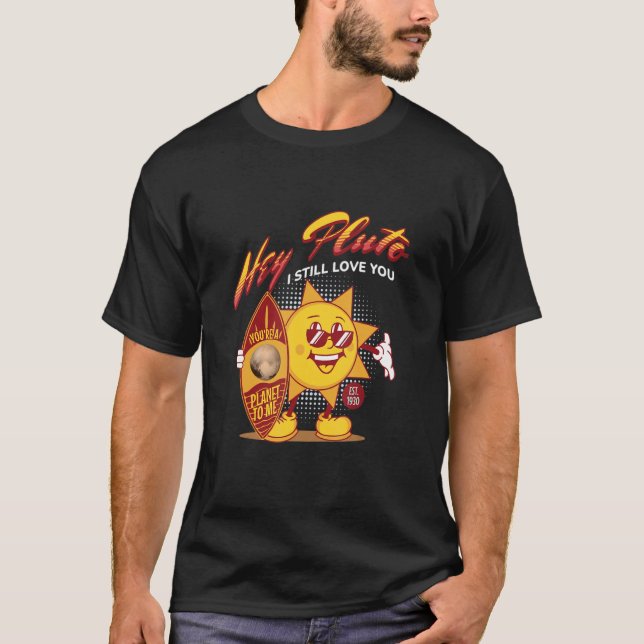 Camiseta Pluto nunca olvida la ciencia de la astronomía del (Anverso)