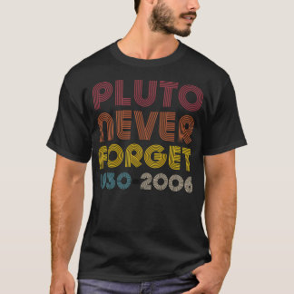 Camiseta Pluto Nunca Olvidar 1930 - 2006 Disco Retro de Vin