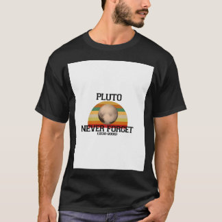Camiseta Pluto Nunca Olvidar 1930 - 2006 Viejo Retro S