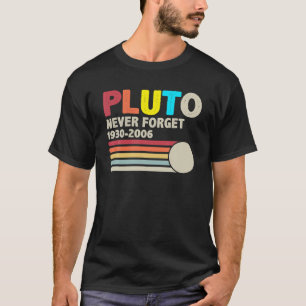 Camiseta PLUTO NUNCA OLVIDAR el espacio divertido estilo re