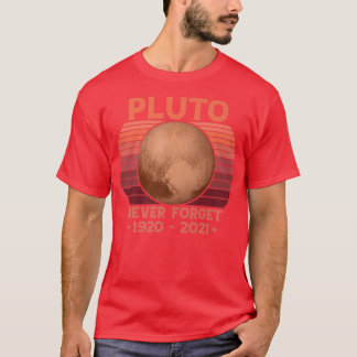 Camiseta PLUTO NUNCA OLVIDAR Espacio divertido estilo retro