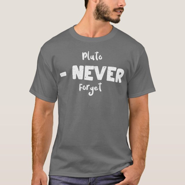Camiseta Pluto Nunca Olvides Ciencia (Anverso)