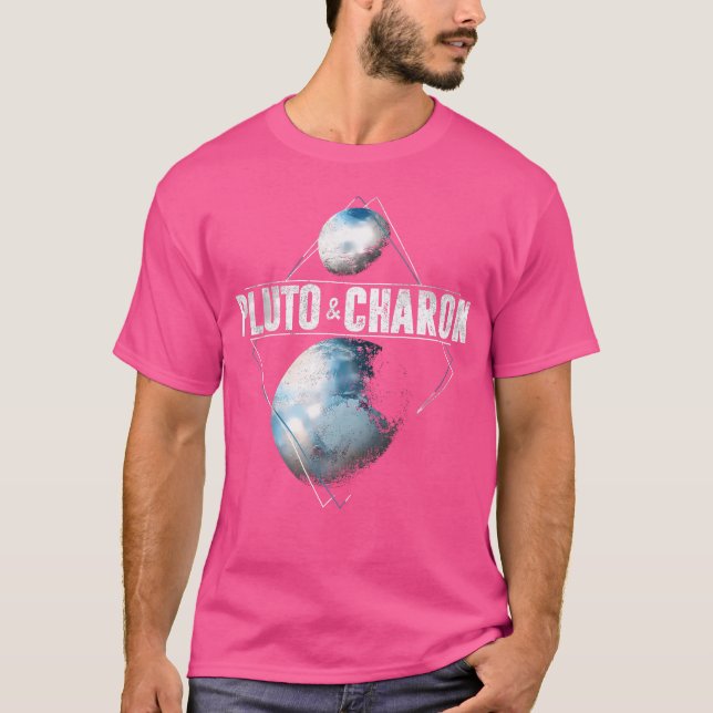 Camiseta Pluto Planet Charon Moon Sistema Solar Astronomía (Anverso)