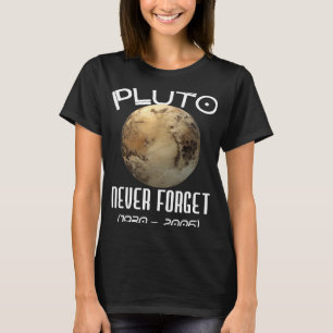 Camiseta Plutón de Astronomía que nunca olvida el planetari